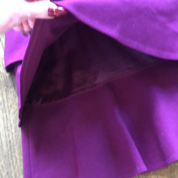 theory Eggplant Layered Tiered Whimsical Stretch Sleeveless Dress - Picture 3 of 5